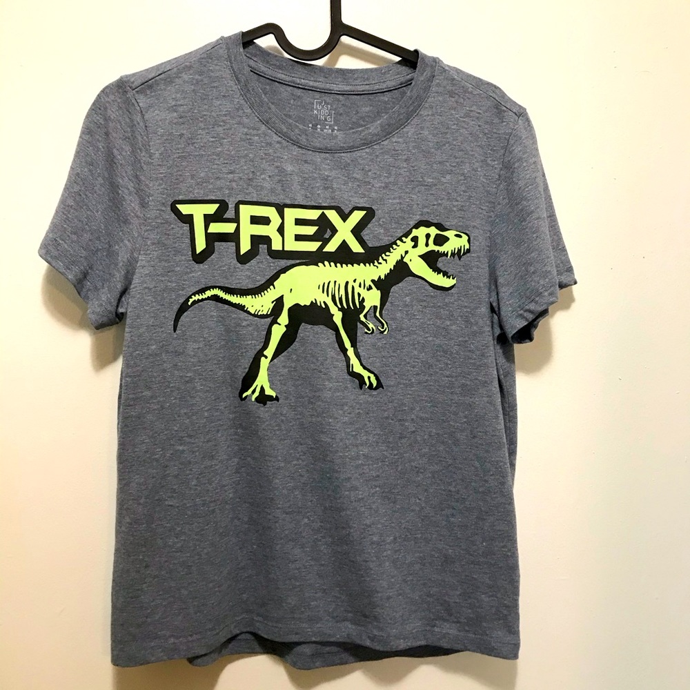 Just Kidding T-Rex kids t-shirt size-US XL (14-16)